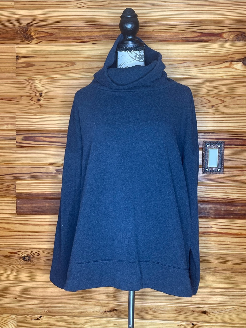 Talbots Navy Cowl Neck Sweatshirt